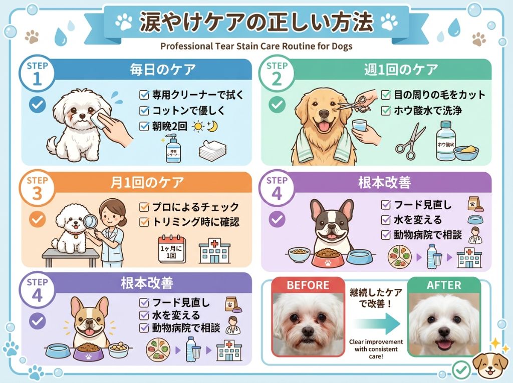 涙やけケアの正しい方法