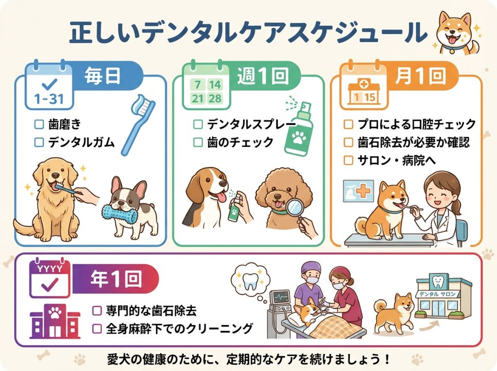 正しいデンタルケアスケジュール
